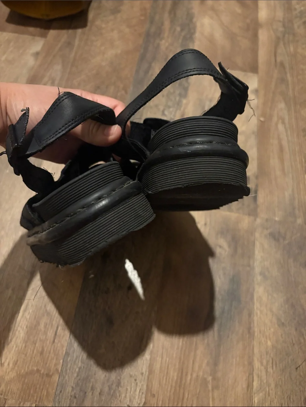 Dr Marten’s Black Strappy  Sandals